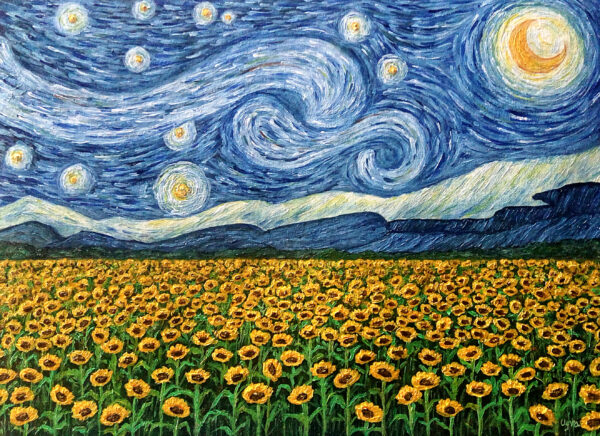 Starry Night Ft Sunflowers